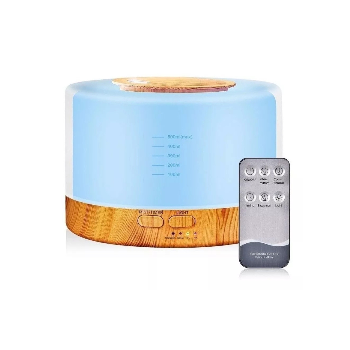 Humidificador - Difusor de Aromas 500 ml Hogar y Oficina